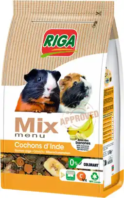 Auchan Riga menu mix cochon d'inde rigamix offre