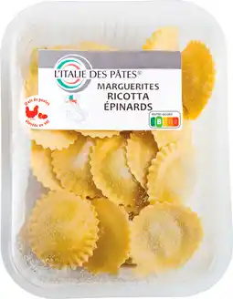 Auchan L'italie des pates pâtes marguerites ricotta épinards offre