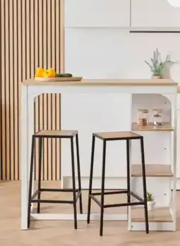 Auchan 5 five simply smart lot de 2 tabourets de bar offre