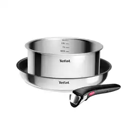 Auchan Tefal set 3 pièces à poignée amovible cook eat offre
