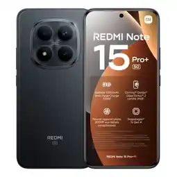 Auchan Xiaomi smartphone xiaomi redmi note 15 pro+ 5g 256go noir offre