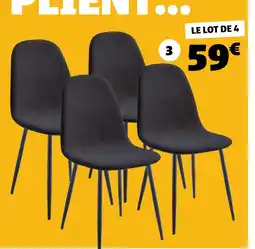 GiFi 4 chaises offre