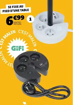 GiFi Gifi multiprise 5 entrées offre