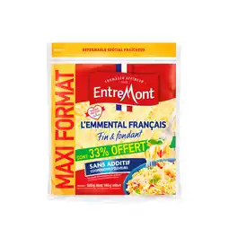 Auchan Supermarché Entremont fromage râpé l'emmental français entremont offre