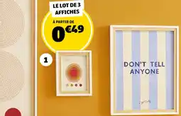 GiFi 3 affiches déco offre