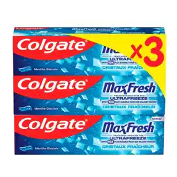 Auchan Supermarché Colgate dentifrice max fresh colgate offre