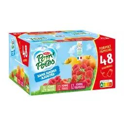 Auchan Supermarché Pom potes gourdes de compotes sans sucres ajoutés pom'potes offre