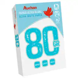Auchan Supermarché Auchan ramette de papier blanc auchan offre
