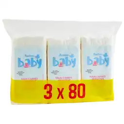 Auchan Supermarché Auchan baby maxi carrés sensitive auchan baby offre