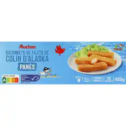 Auchan Supermarché Auchan bâtonnets panés de filets de colin d'alaska msc auchan offre
