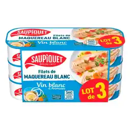 Auchan Supermarché Saupiquet filets de maquereau blanc au vin blanc saupiquet offre