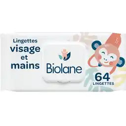 Auchan Supermarché Biolane lingettes visage et mains biolane offre