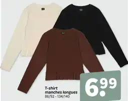 Wibra T-shirt manches longues offre