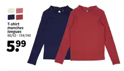 Wibra T-shirt manches longues offre