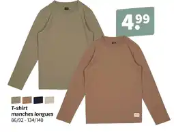 Wibra T-shirt manches longues offre