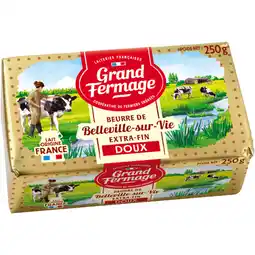 Auchan Supermarché Grand fermage beurre de belleville-sur-vie doux grand fermage offre