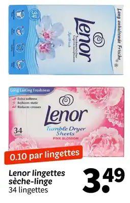 Wibra Lenor lingettes sèche-linge offre