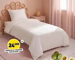 GiFi Parure de lit 1 personne gaze de coton offre