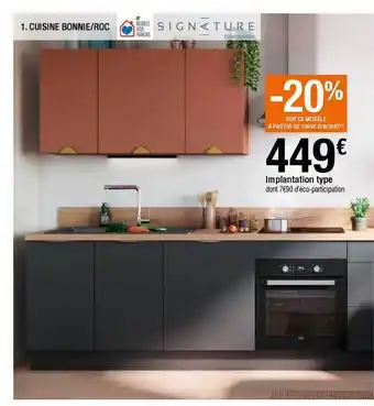 BUT Cuisine Bonnie-roc Signature, Implantation Type offre