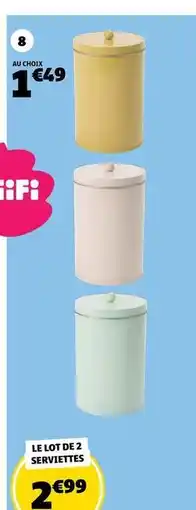 GiFi Le lot de 2 serviettes offre