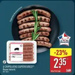 ALDI 6 chipolatas supérieures offre