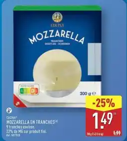 ALDI Fini - mozzarella en tranches offre