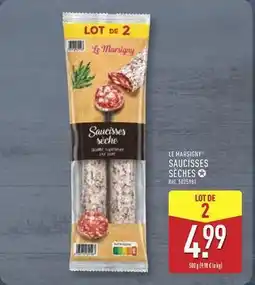 ALDI Le marsigny - saucisses seches offre