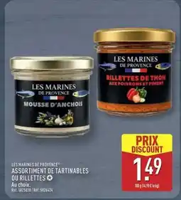 ALDI Assortiment de tartinables ou rillettes offre