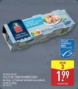 ALDI Golden seafood - filets de thon en morceaux offre