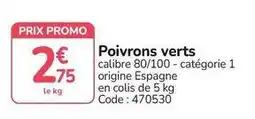 Promocash Promo - poivrons verts offre
