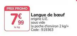 Promocash Promo - langue de bœuf offre