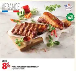 Auchan Supermarché PORC : TRAVERS OU RIBS MARINÉS offre