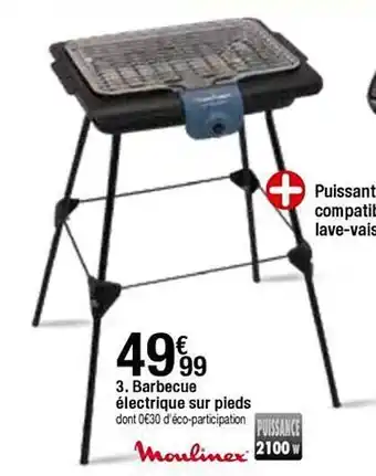 BUT Barbecue électrique Sur Pieds Moulinex offre