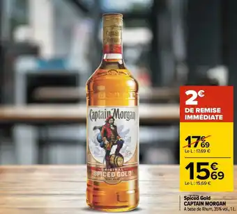 Carrefour Captain morgan spiced gold offre