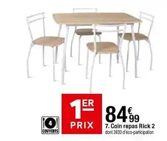 BUT Coin Repas Rick 2 offre