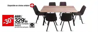 BUT Table + 6 Chaises Savina 2 offre
