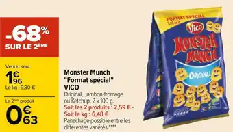 Carrefour Vico monster munch "format spécial" offre
