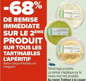 Carrefour Bon plan sur tous les tartinables l'apéritif offre