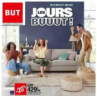 BUT Canapé 3 Places Luki offre