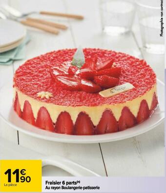 Carrefour Fraisier 6 parts offre