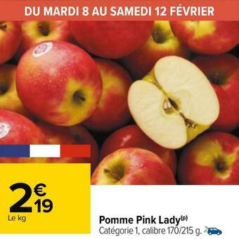 Carrefour Pomme pink lady offre