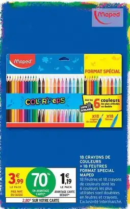 Intermarché Express Maped - 18 crayons de colteurs offrets spécial format spécial offre