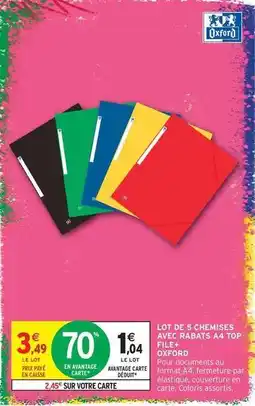 Intermarché Express Oxford - lot de 5 chemises avec rebabys a4 top offre