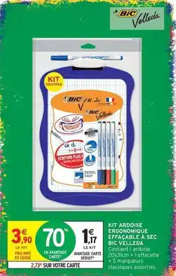 Intermarché Express Bic - kit ardoise ergonomique effacable a sec offre