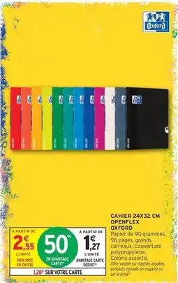 Intermarché Express Oxford - cahier 24x32 cm oxpro offre