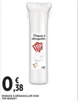 Intermarché Express Top budget - disques à démaquiller x120 offre