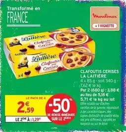 Intermarché Express La laitière - clafoutis cerises offre