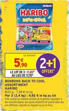 Intermarché Express Haribo - bonbons back to cool assortiment offre