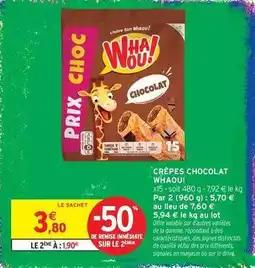 Intermarché Express Whaou! - crêpes chocolat offre