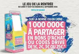 Intermarché Express Tous - le jeu de la rentrée offre